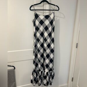 Jcrew Collection Plaid Ruffle Maxi Size 6